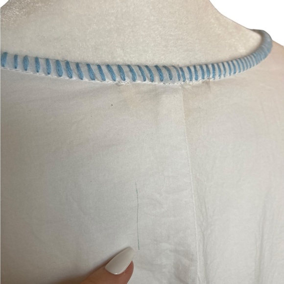 Cotton Bleu Women's embroidered top blouse tunic, Sz L - Picture 17 of 17